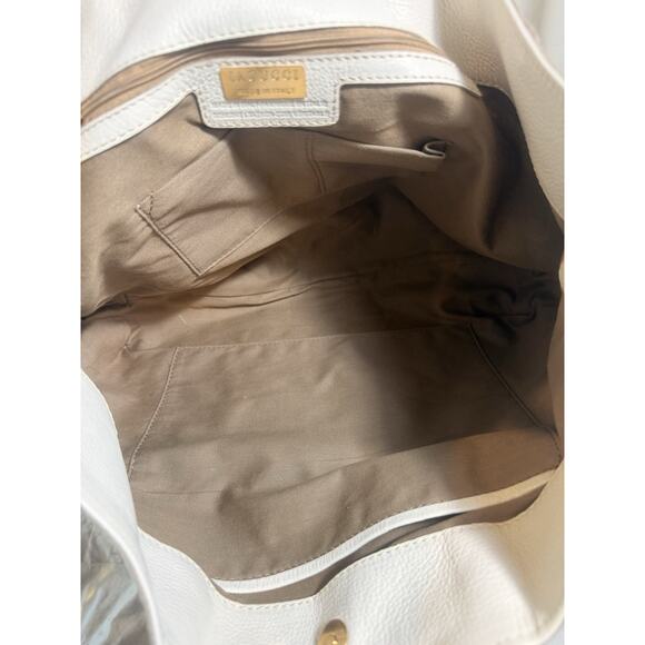 NEW IACUCCI Made in Italy Turquoise Python Print Leather Tote Bag - Picture 10 of 12